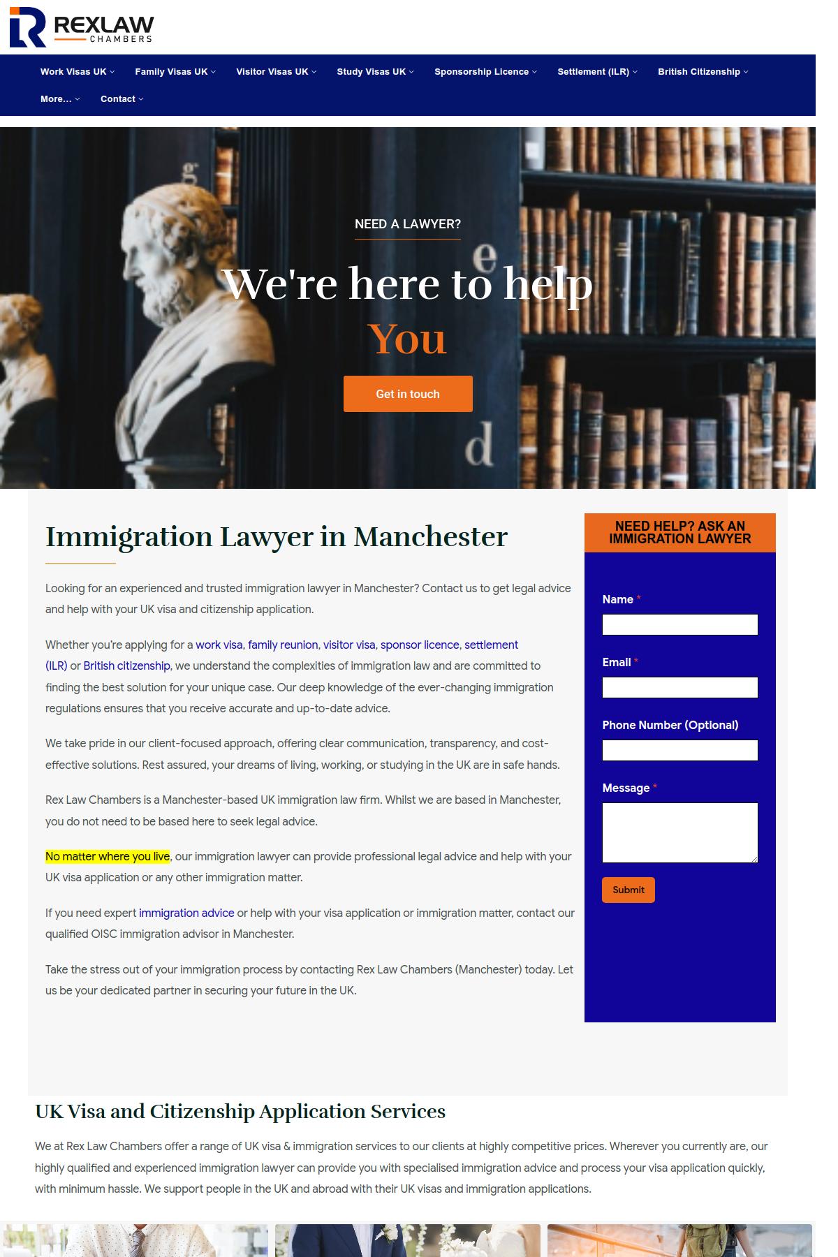 Rex Law Chambers Website